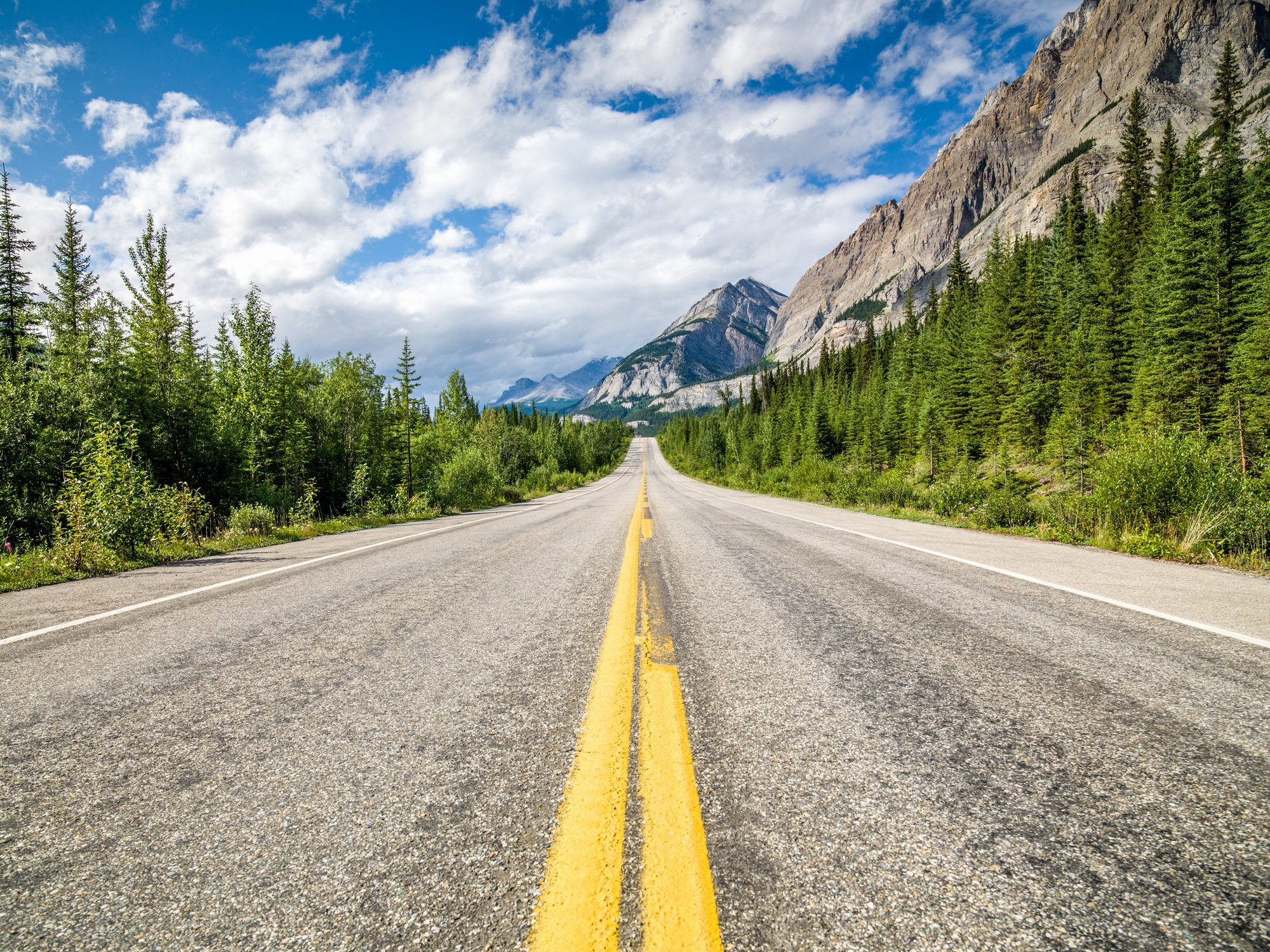 Open Trans-Canada Highway Canadian Rocky Mountains