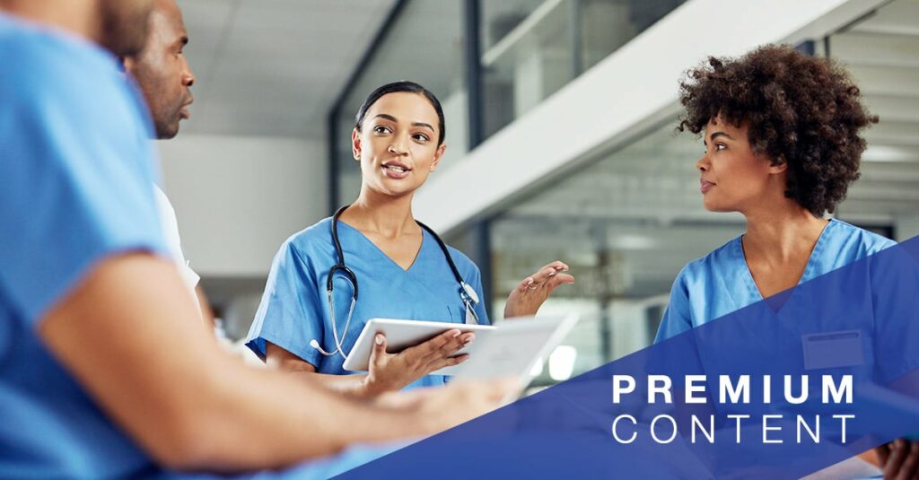 Hospital staff deciding on a course of treatment for their patients