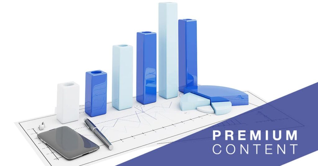 3d positive bar Graphs of financial analysis with telephone and cufflinks