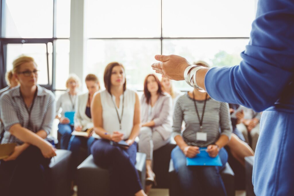 Speaking to a female audience