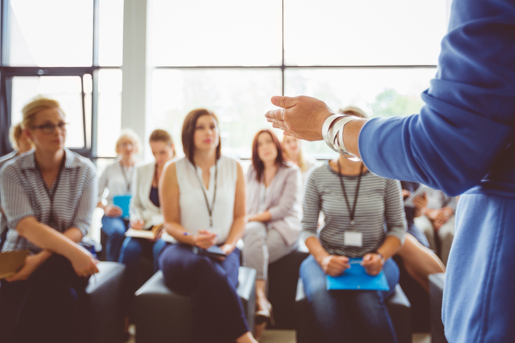 Speaking to a female audience