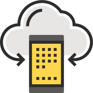 Smartphone app receiving real time data through the cloud