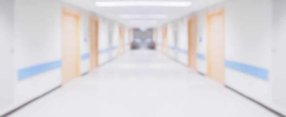 Abstract blur hospital corridor defocused Medical background