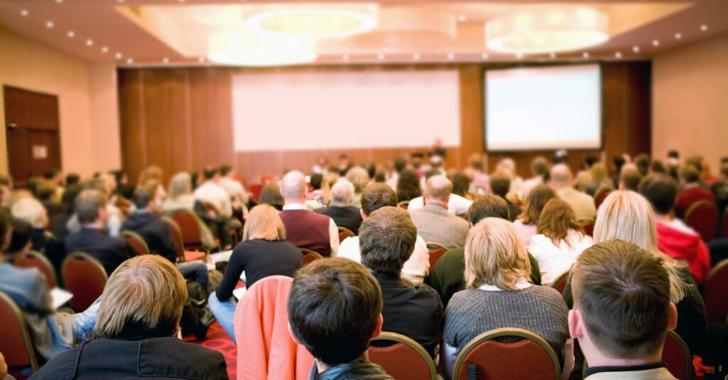 Large room at conference