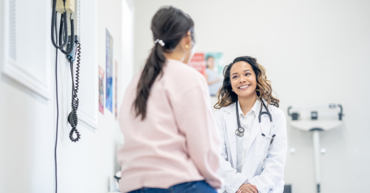 Doctor seeing patient in check-up